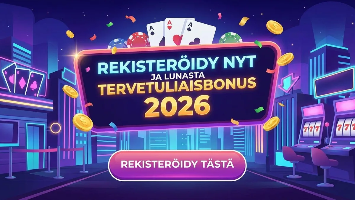 Rekisteröidy bonuksen kanssa